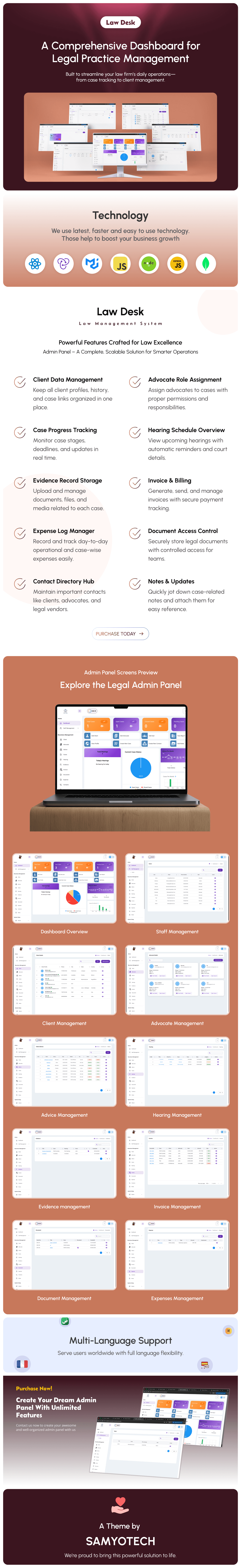 LawDesk | AI-Enabled Advocate Office Management System