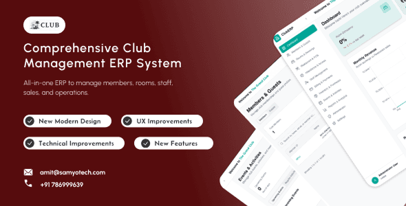 Club ERP | Hotel Management System