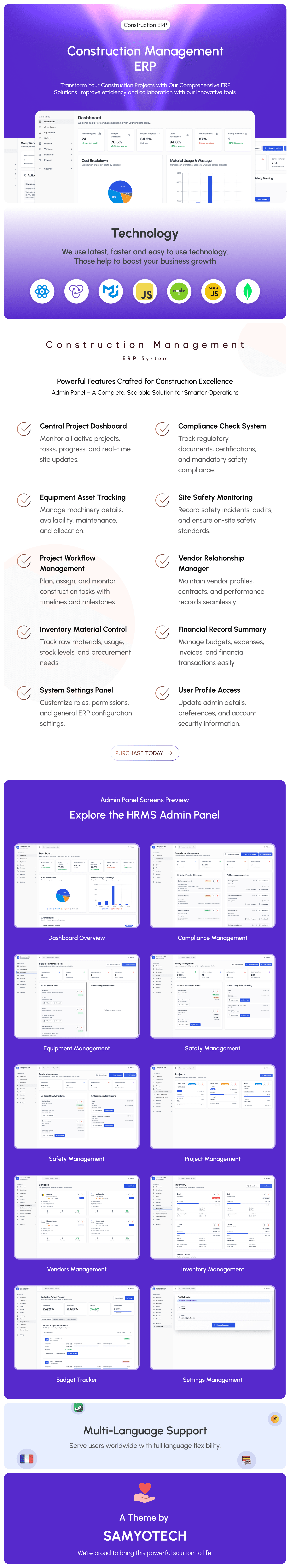 SiteSense | Construction ERP & Project Management