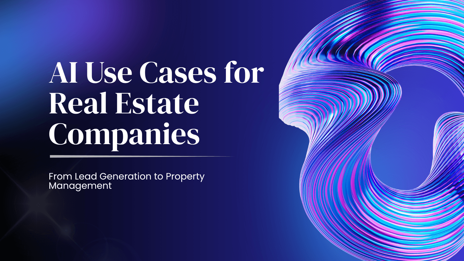 AI use cases for real estate companies